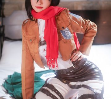 Ảnh Sex Gái Xinh Cosplay Mikasa Ackerman - Onlyfans Leak