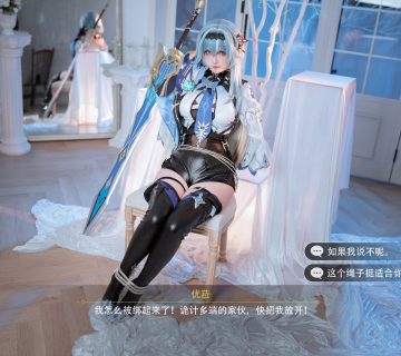 Rioko凉凉子 – Nàng Công Chúa Trong Bộ Cosplay “优菈浪花骑士”